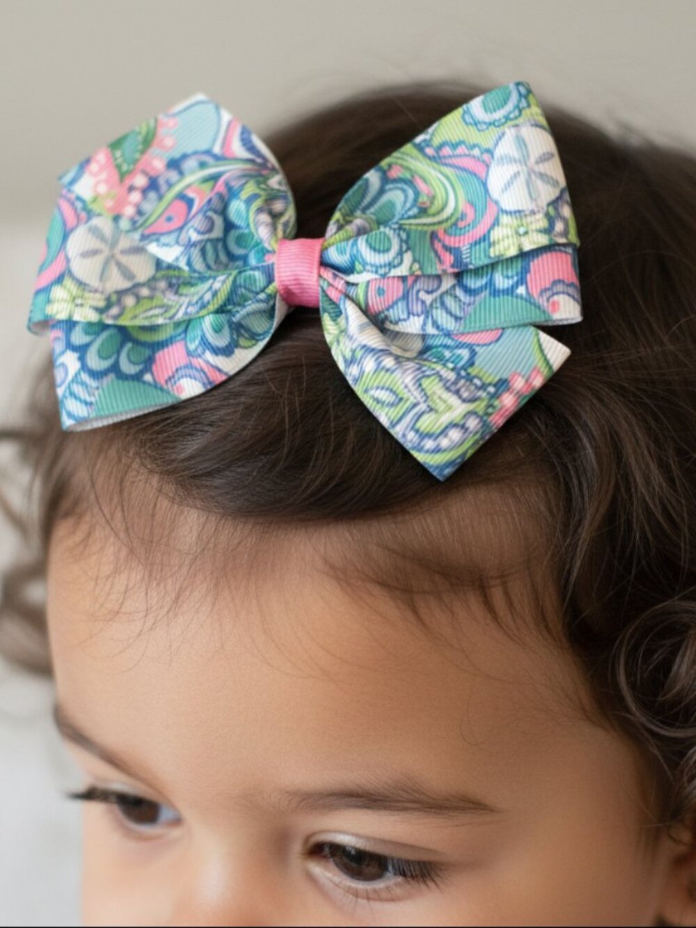 Conch Shells Hair Bow, girl, NWT, preppy